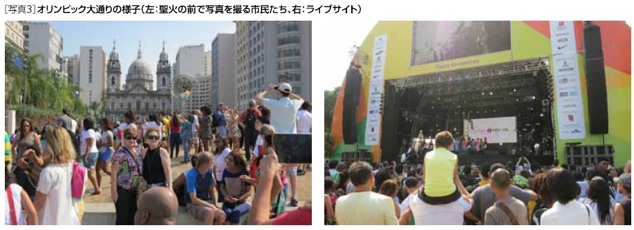 オリンピック大通りの様子