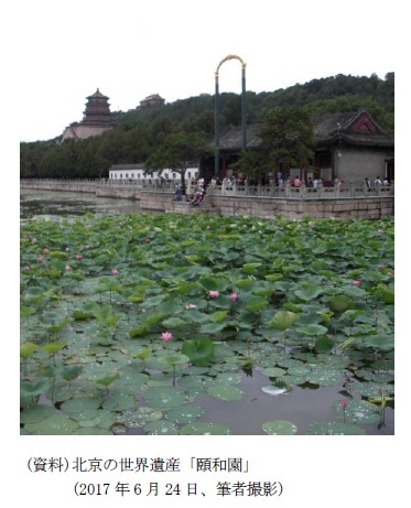 (資料)北京の世界遺産「頤和園」(2017年6月24日、筆者撮影)