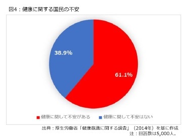 図4:健康に関する国民の不安