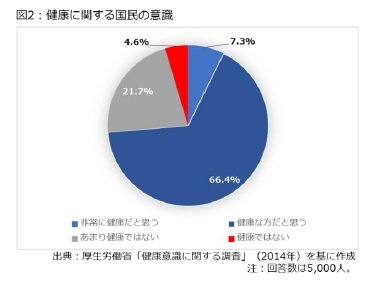 図2：健康に関する国民の意識