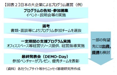 【図表２】日本の大企業によるプログラム運営（例）