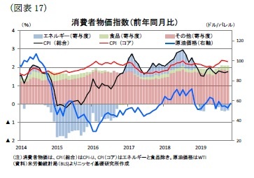 （図表17）消費者物価指数（前年同月比）