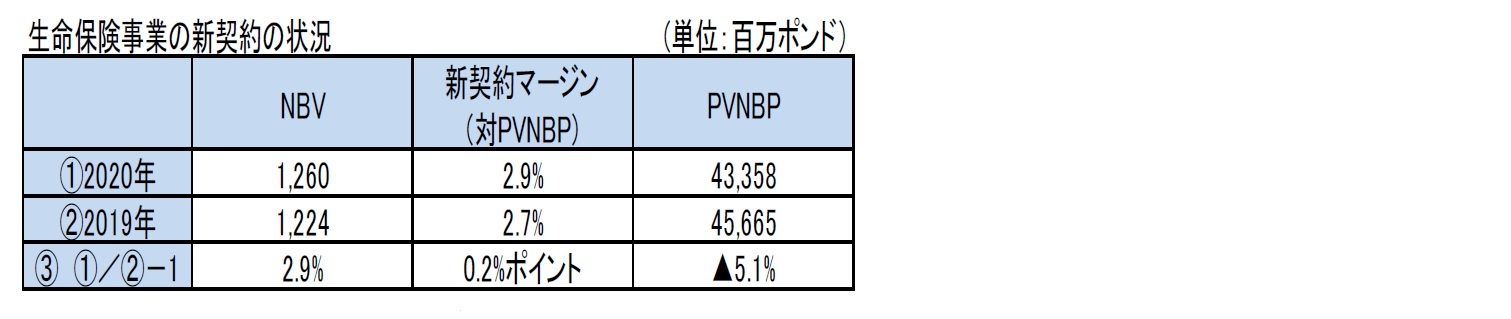 生命保険事業の新契約の状況