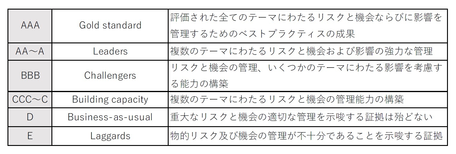 総合スコアに基づく評価