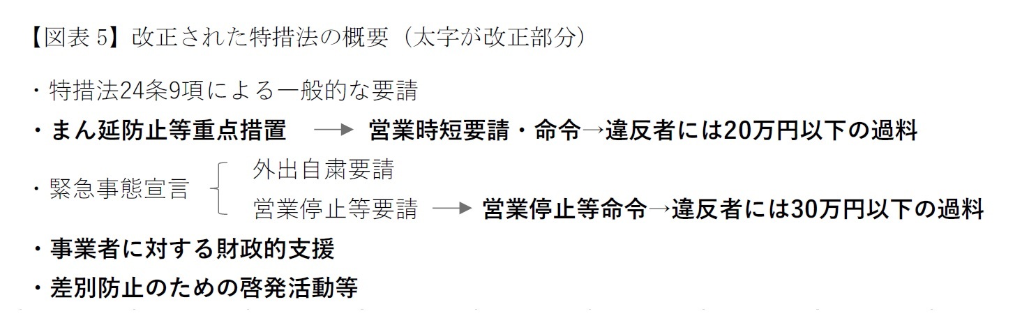 【図表5】改正された特措法の概要(太字が改正部分)