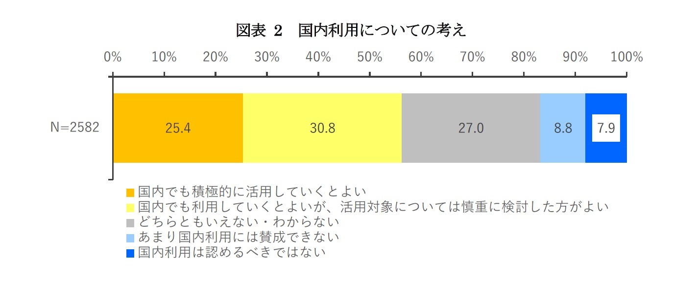 図表2　国内利用についての考え