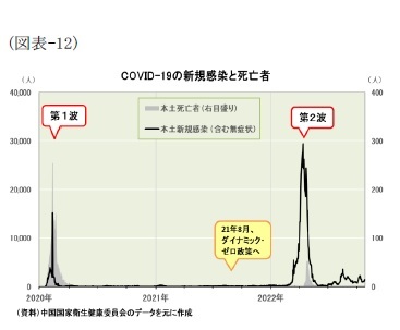 （図表-12）COVID-19の新規感染と死亡者