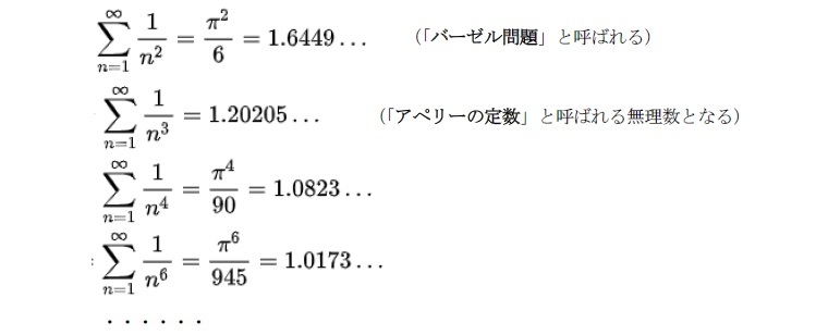 pが１より大きい自然数の場合の具体的な収束値