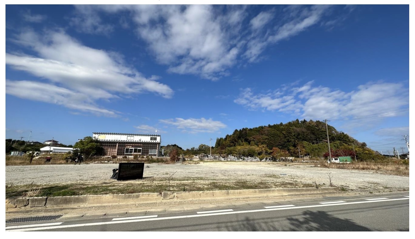 帰還困難地域の空き地