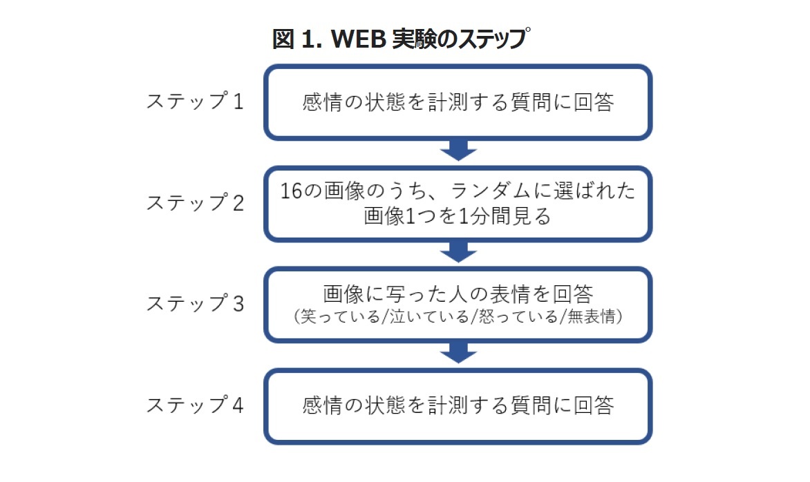 図1. WEB実験のステップ