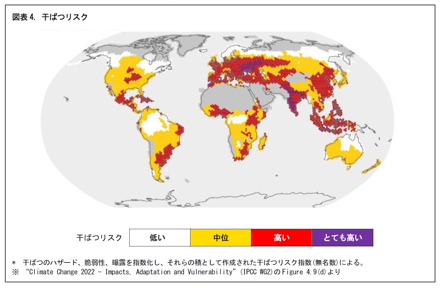 図表4. 干ばつリスク