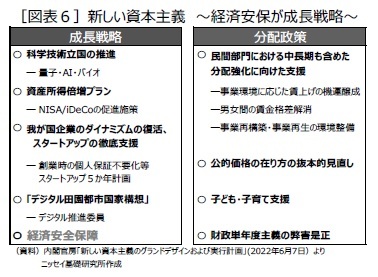 ［図表６］新しい資本主義　～経済安保が成長戦略～