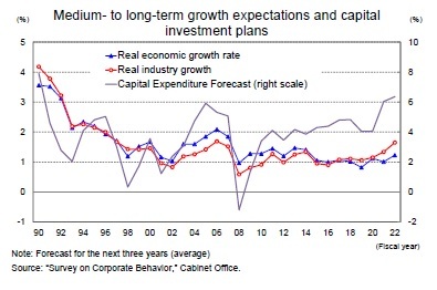 Medium-to long-term growth expectations and capital investment plans