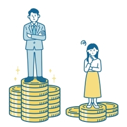 無償労働を考慮した男女の収入比較－子育て期は女性が男性を約80万円上回る、専業主婦のピーク時の年収は約500万円