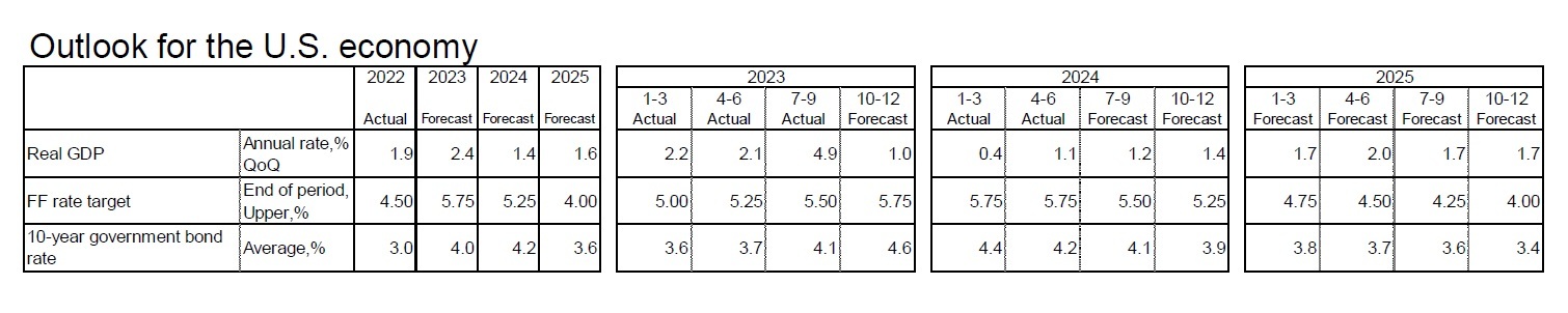 Outlook for the U.S. economy