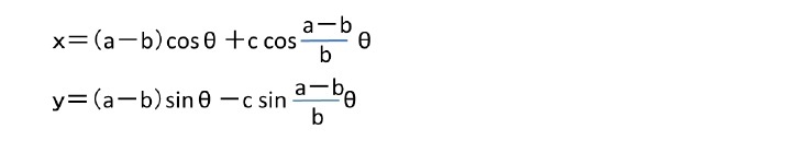「ハイポトロコイド」の媒介変数表示