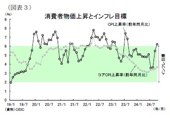 (図表3)消費者物価上昇とインフレ目標