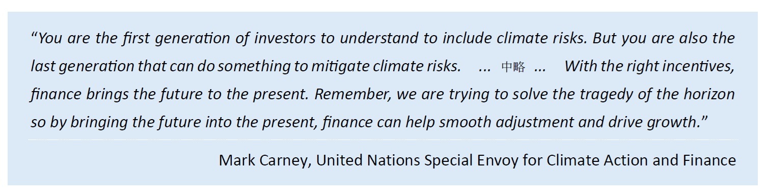 Mark Carney, United Nations Special Envoy for Climate Action and Finance