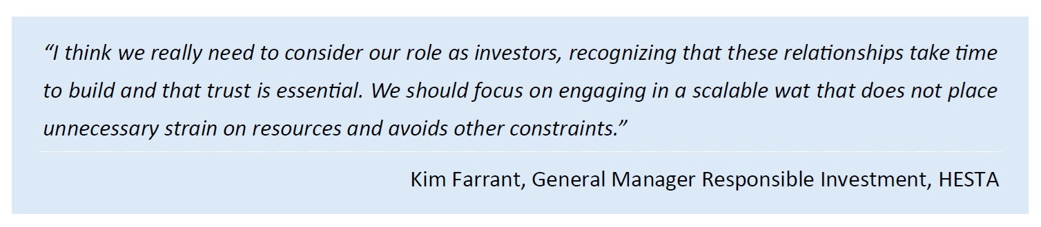 Kim Farrant, General Manager Responsible Investment, HESTA