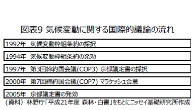 図表９気候変動に関する国際的議論の流れ
