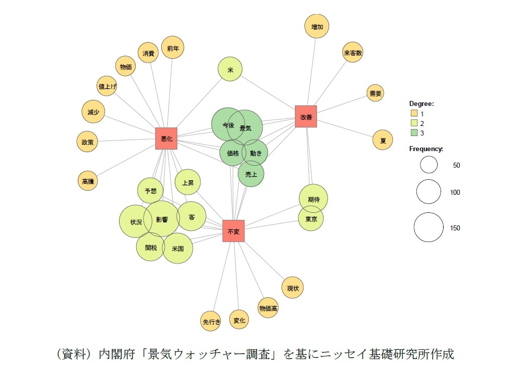 景気ウォッチャー調査「景気判断理由集（先行き）」のコメントをもとに計量テキスト分析