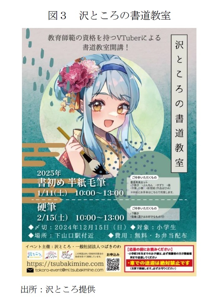 図3 沢ところの書道教室