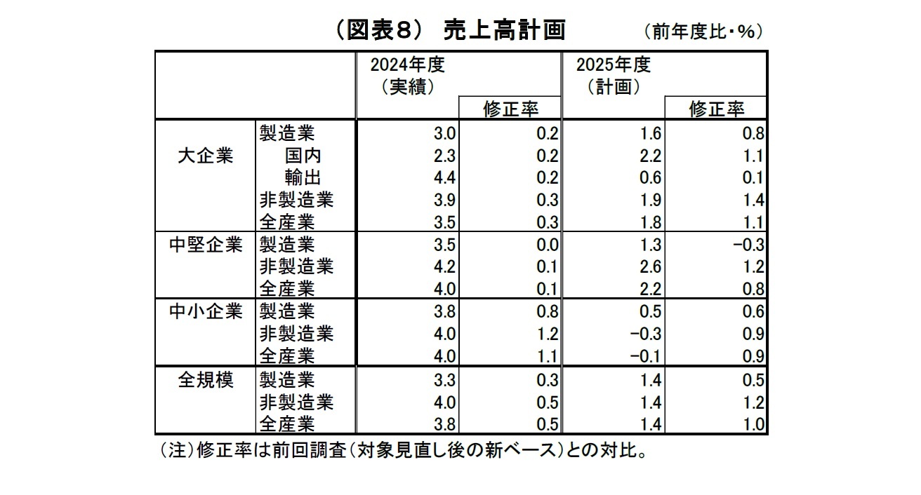(図表8)売上高計画