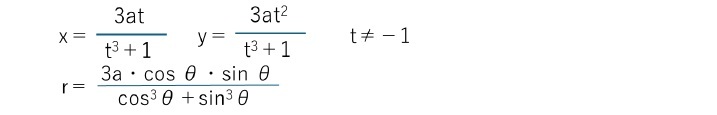 媒介変数表示や極方程式