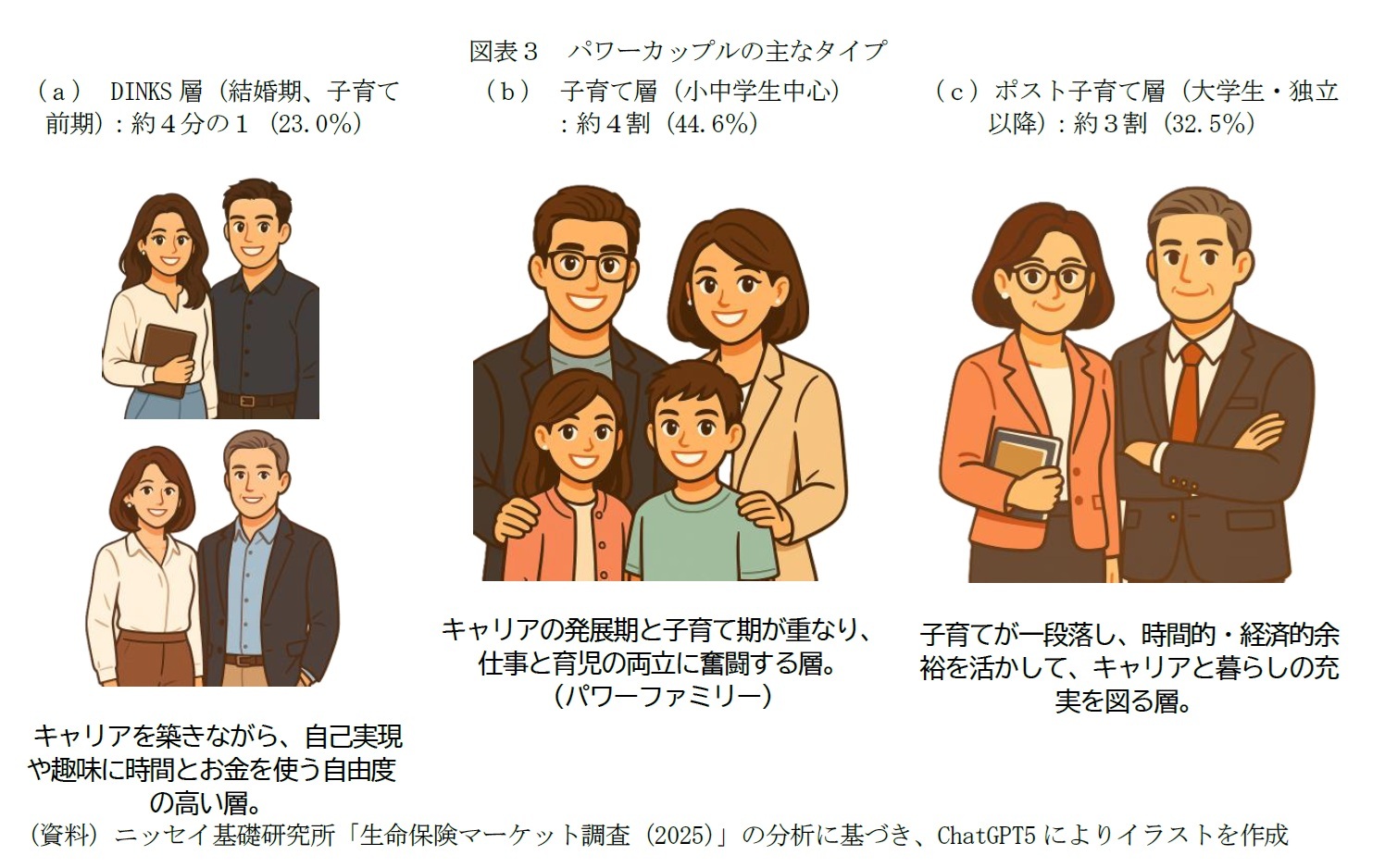 図表3 パワーカップルの主なタイプ